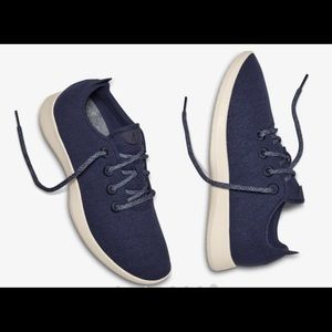 Allbirds Men's Wool Runners - Tuke Midnight (Cream Sole) Sz 12